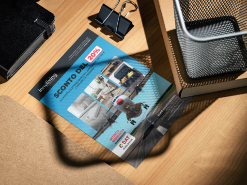 Innoliving x DAT &ndash; Volantino in-flight con immagine generata via AI