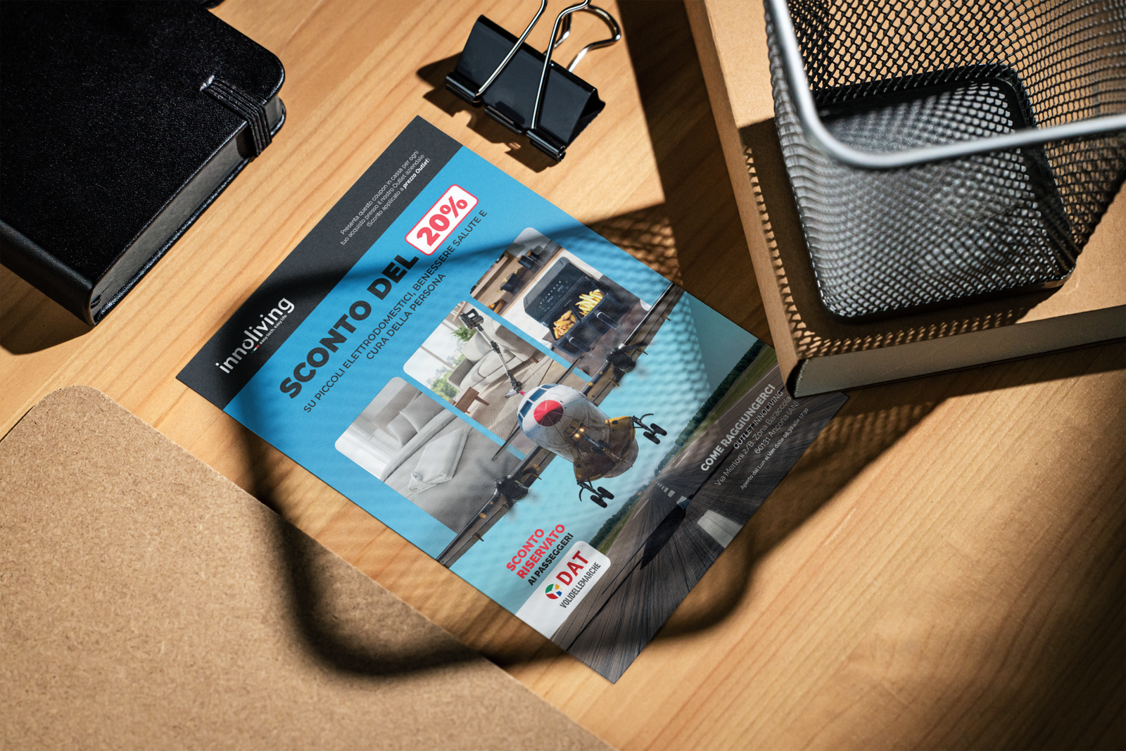 Innoliving x DAT Volantino A5 in-flight